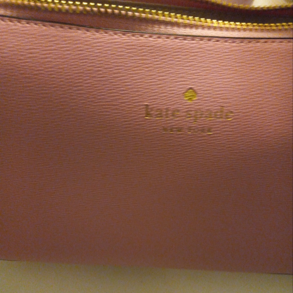New,with tag Kate Spade pink crossbody soft pvc bag with 24inch length strap. - Picture 6 of 7